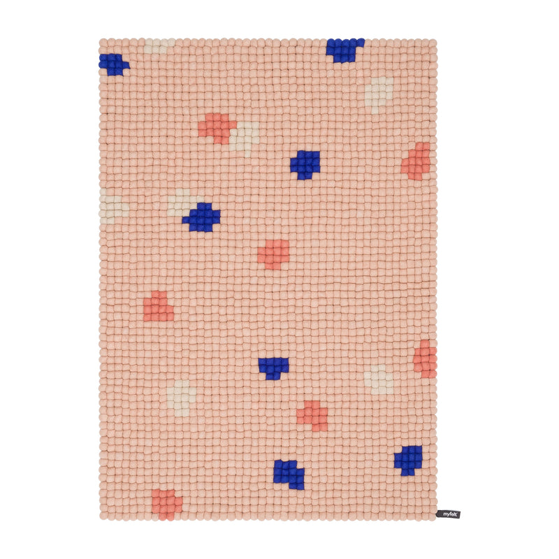 myfelt - Terra Rose Filzkugelteppich rechteckig | 180 x 260 cm