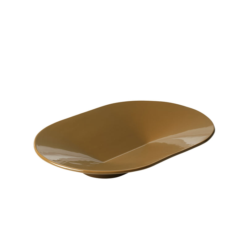 Muuto - Mere Schale | 52 x 36 cm / braun-grün