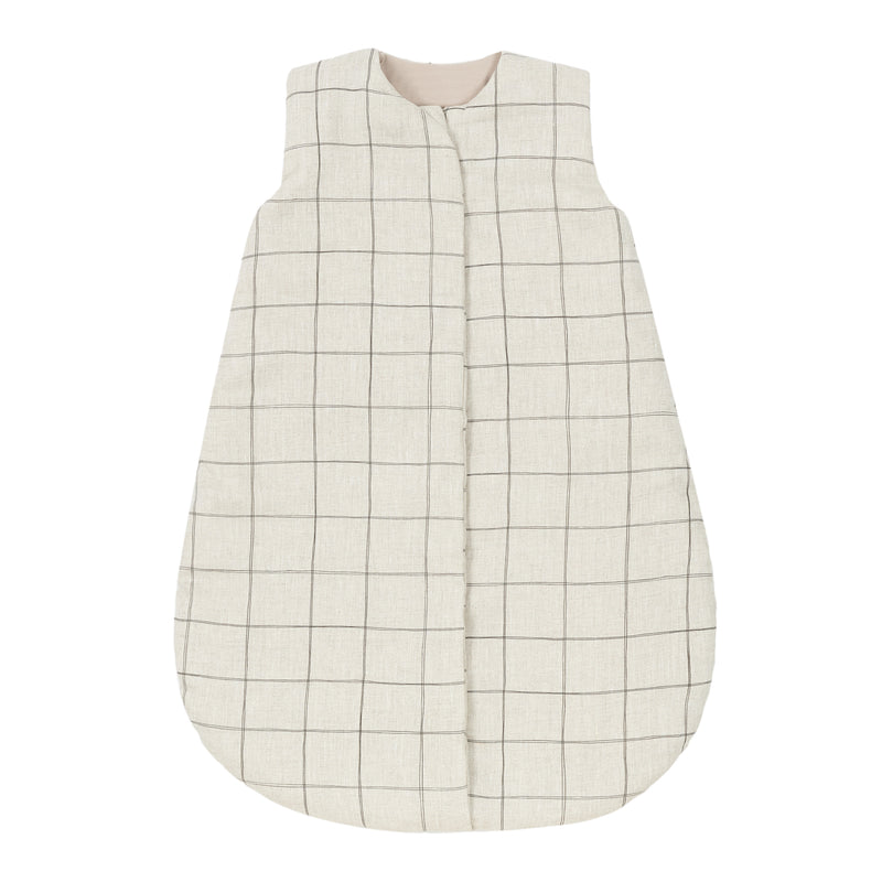 Nobodinoz - L1N0 Baby Schlafsack | mittelwarm / 0-6 Monate / charcoal grid