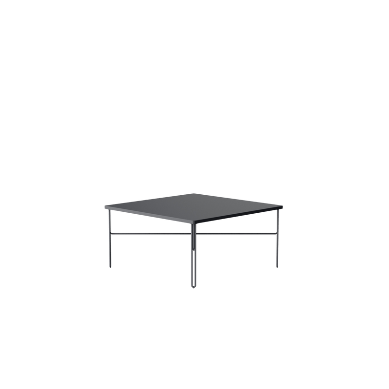 NINE - Inline Couchtisch | 80 x 80 cm / dunkel grau