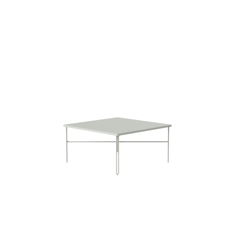NINE - Inline Couchtisch | 80 x 80 cm / hellgrau
