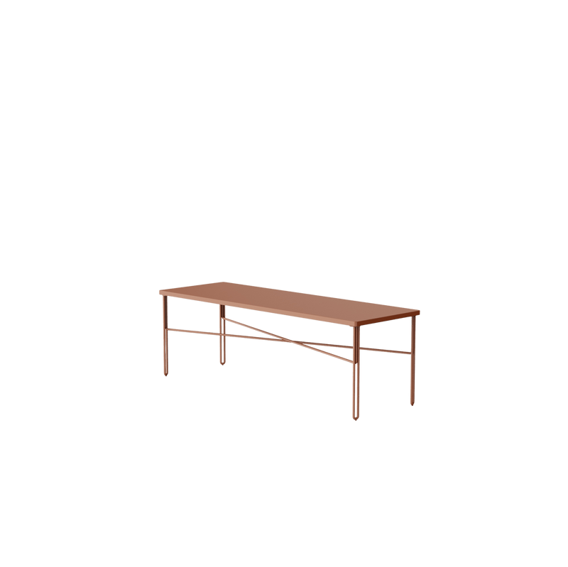 NINE - Inline Couchtisch | 120 x 40 cm / rot