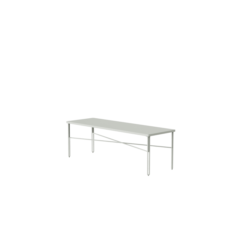 NINE - Inline Couchtisch | 120 x 40 cm / hellgrau