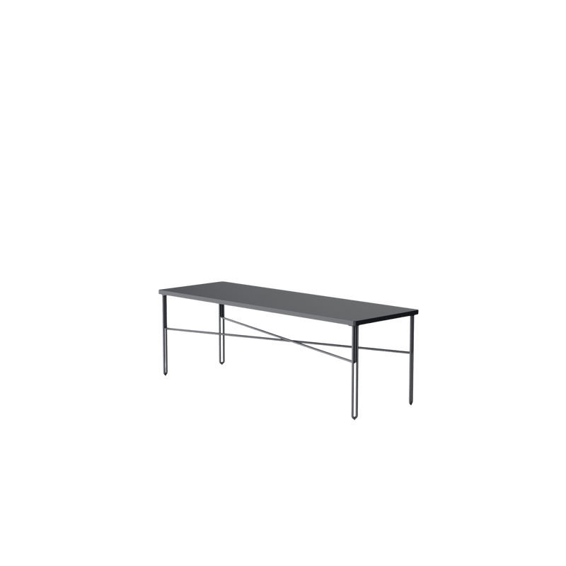 NINE - Inline Couchtisch | 120 x 40 cm / dunkel grau