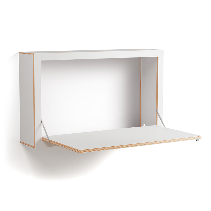 Ambivalenz - Fläpps Box Schreibtisch | 100 x 60 x 20 cm / weiß