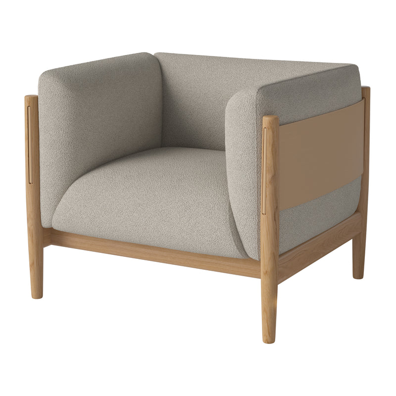 Bolia - Dive Sessel | Paza beige / Naturvolleder