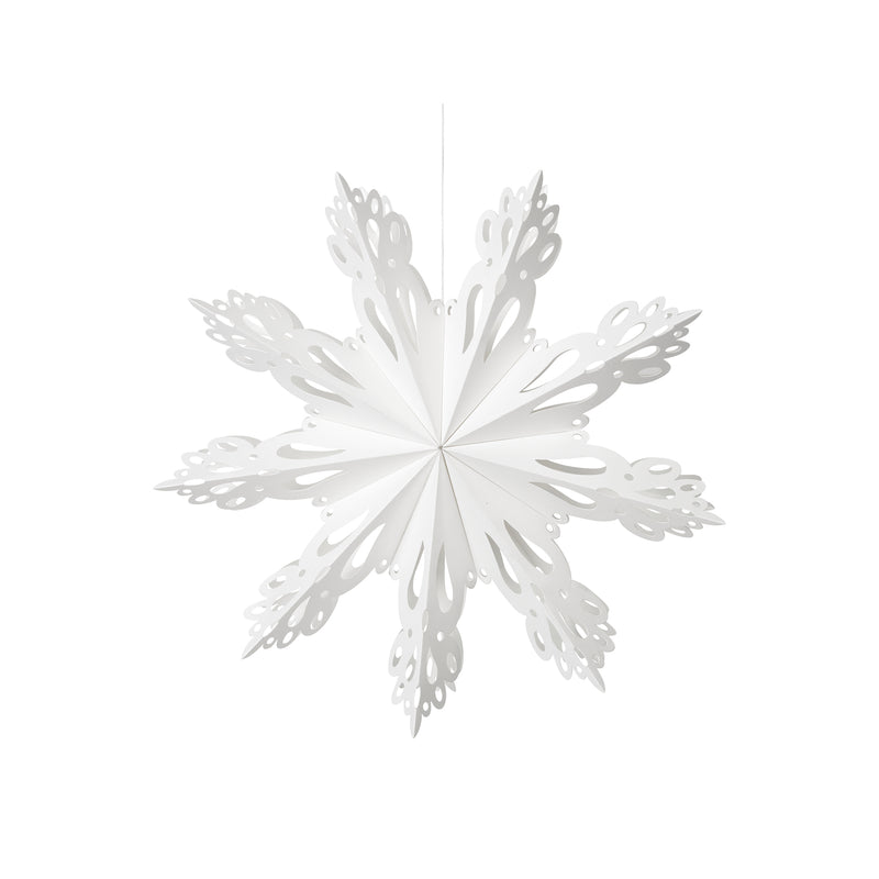 Broste Copenhagen - Christmas Snowflake Deko-Anhänger | Ø 30 cm / weiß