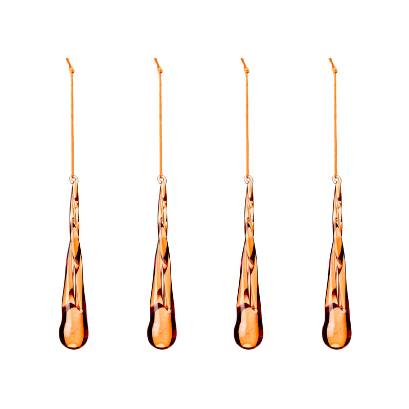 Broste Copenhagen - Christmas Tear Deko-Anhänger | pumpkin orange