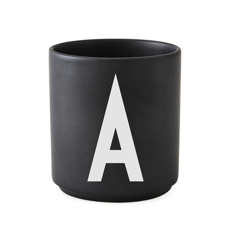 Design Letters - AJ Porzellan Becher | A / schwarz
