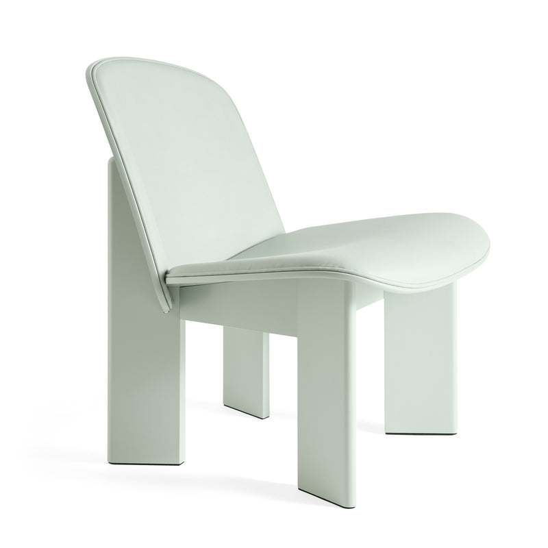 HAY - Chisel Lounge Chair | Sense Leder eucalyptus / Buche eucalyptus/eucalyptus