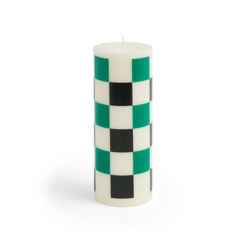 HAY - Column Kerze | M / off-white/green/black check