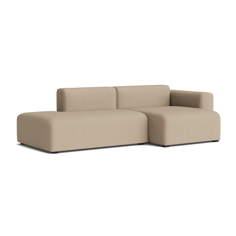HAY - Mags Sofa 2,5-Sitzer mit niedriger Armlehne | Maglia warm grey / Armlehne rechts / Kombination 3