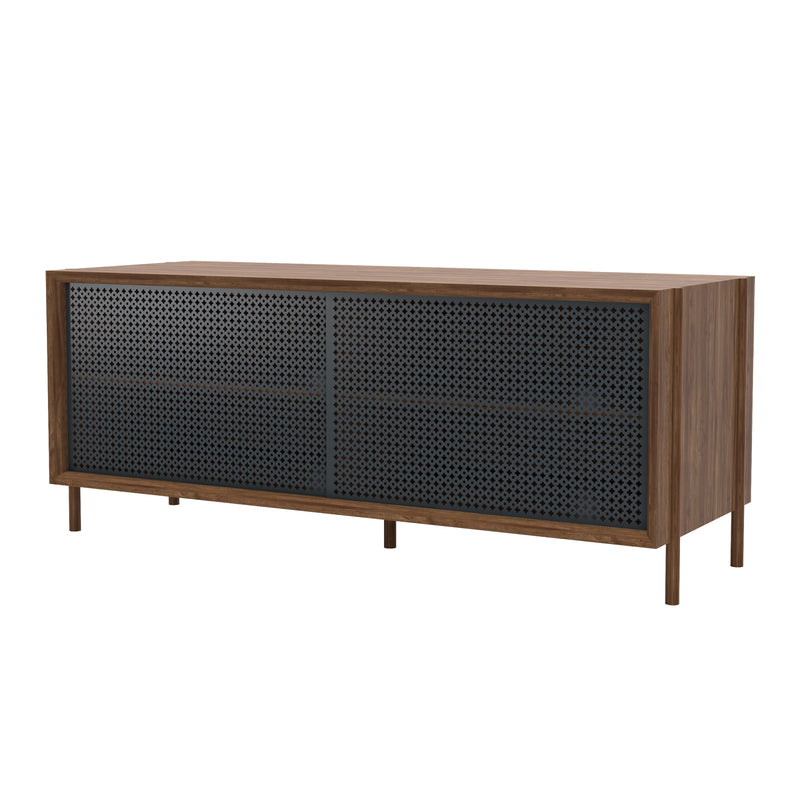 Hartô - Gabin Sideboard | 122 cm / Walnuss/schiefergrau