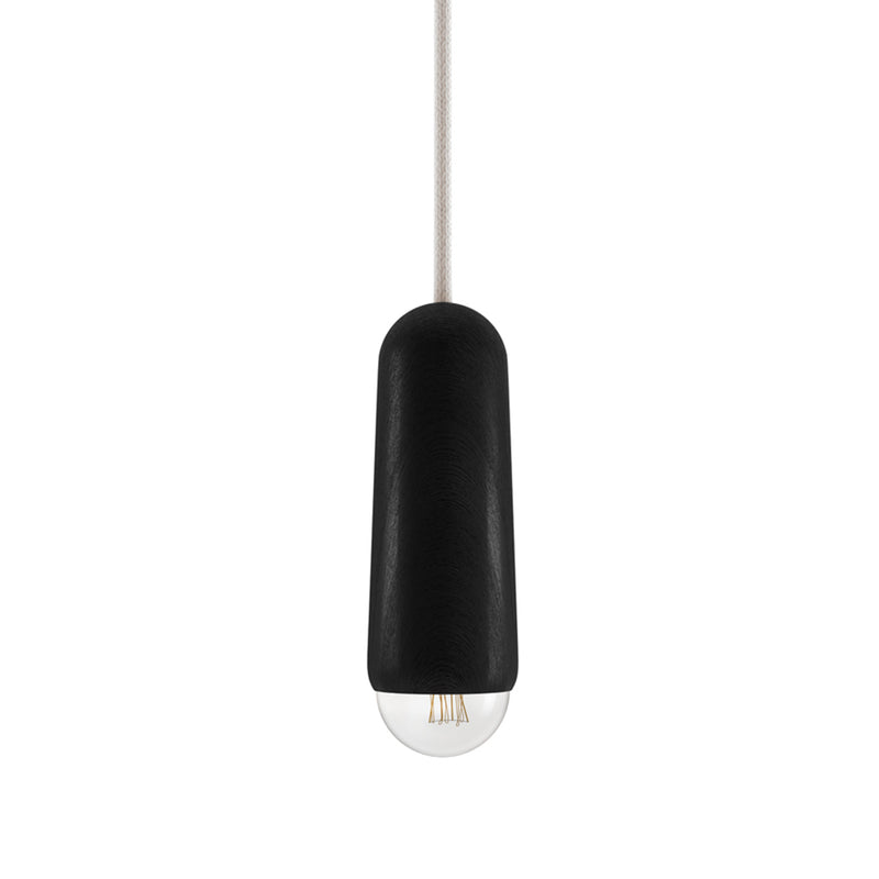 Hartô - Luce Pendelleuchte | small long / Eiche schwarz