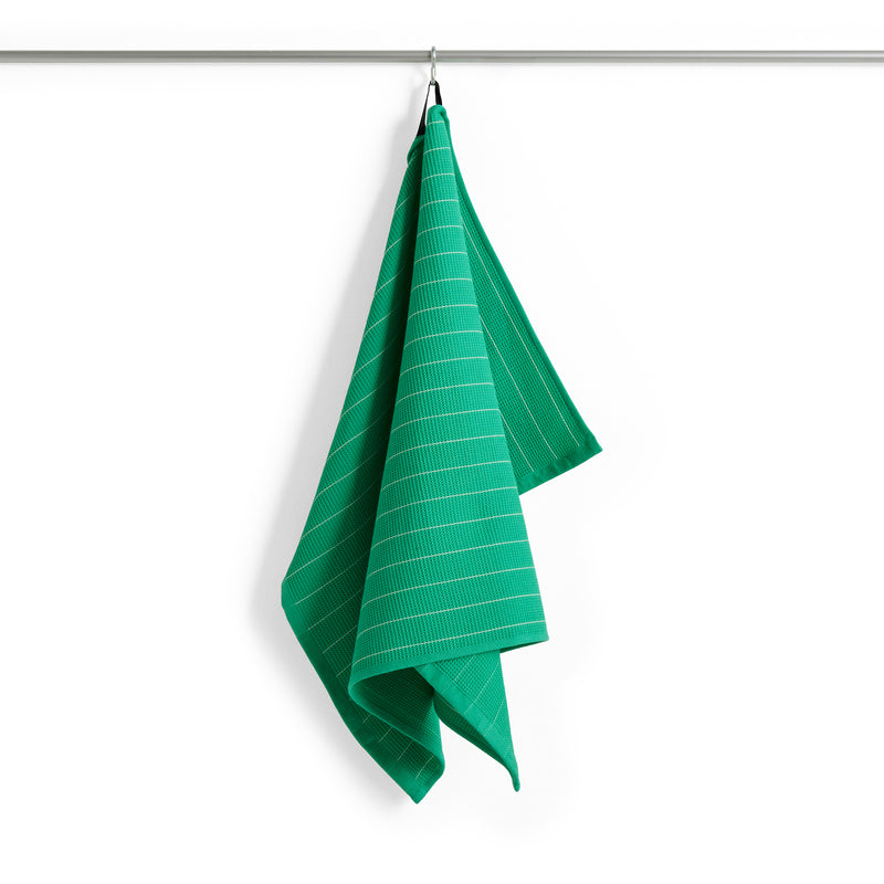 HAY - Canteen Geschirrtuch | emerald pinstripe