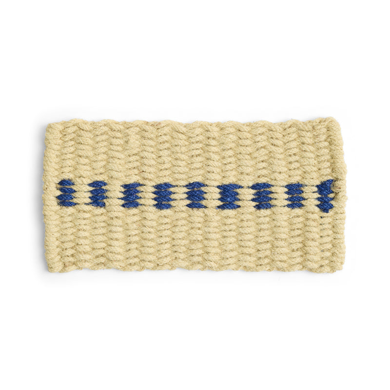 HAY - Coco Fußmatte | white and blue