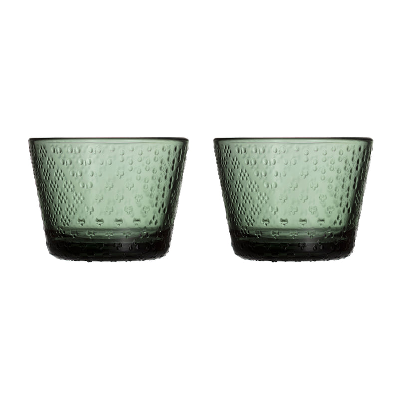 Iittala - Tundra Trinkglas | 2er-Set / 16 cl / tannengrün