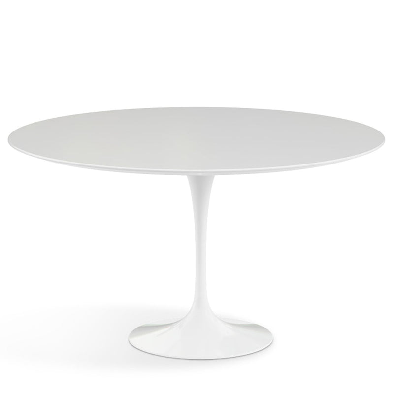Knoll - Saarinen Tulip Bistrotisch | Laminat weiß / Ø 137 cm