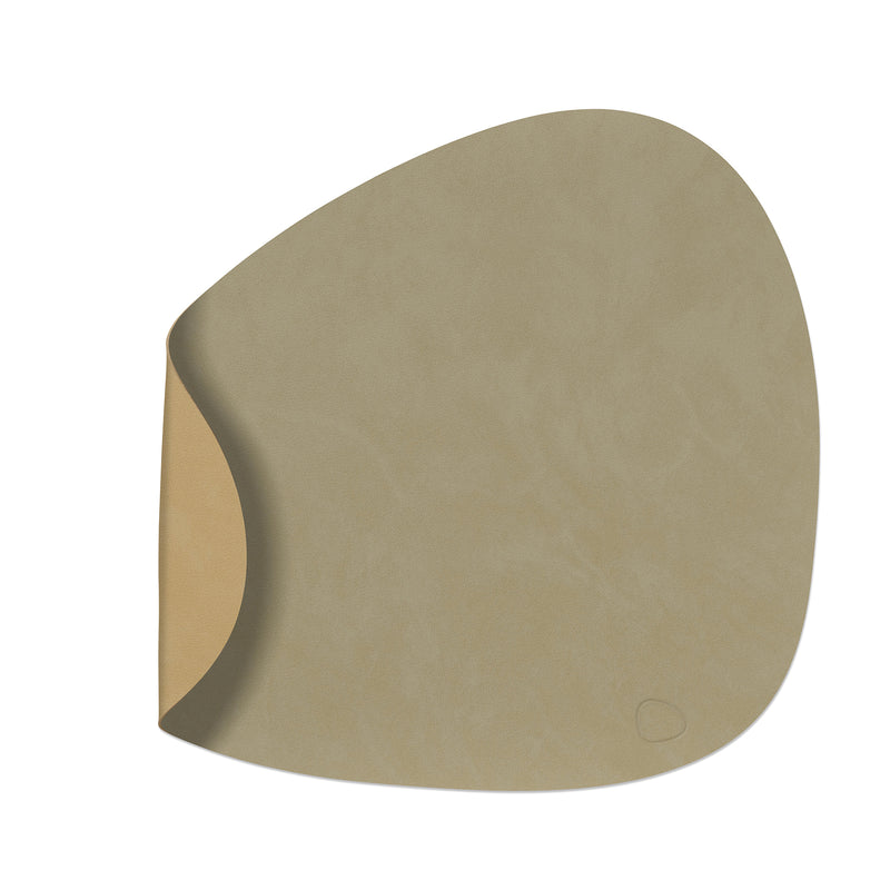 Lind DNA - Tischset Curve L Double | Nupo dust/khaki