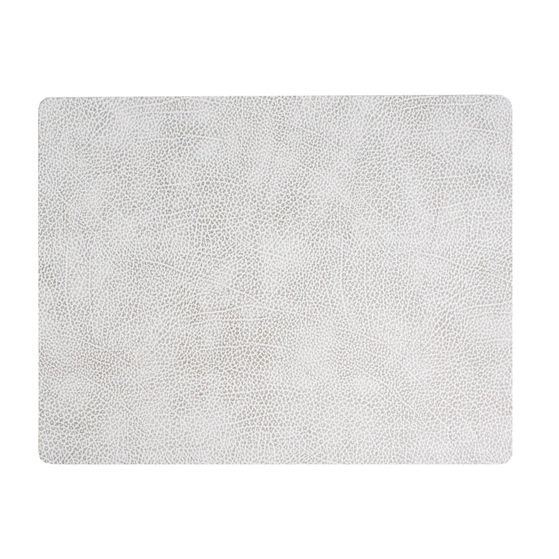 Lind DNA - Tischset Square L | Hippo weiß - grau