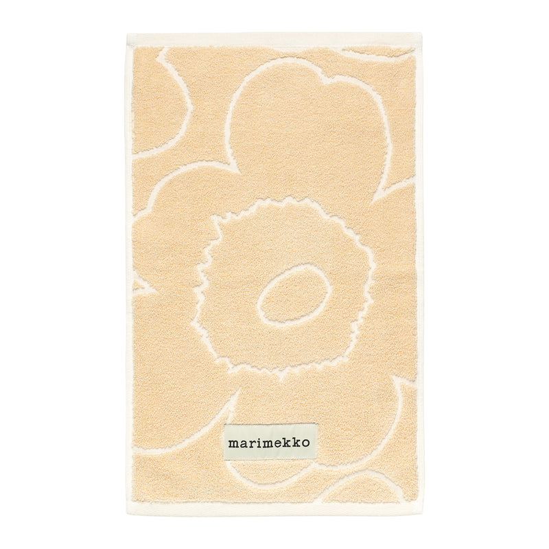Marimekko - Piirto Unikko Gästehandtuch | straw/off-white