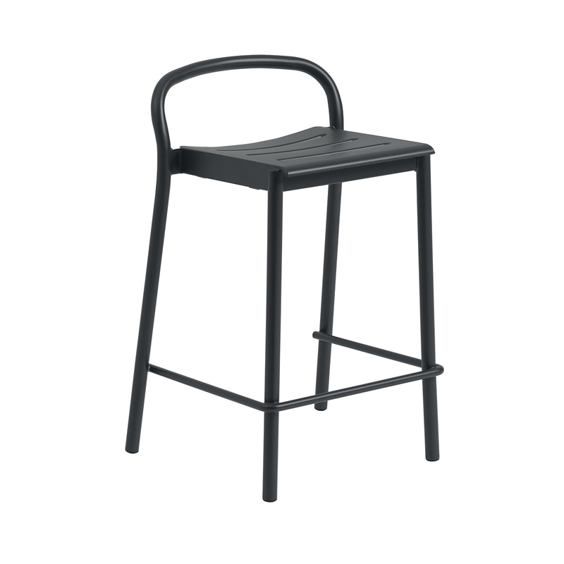 Muuto - Linear Steel Barhocker Outdoor | 65 cm / schwarz
