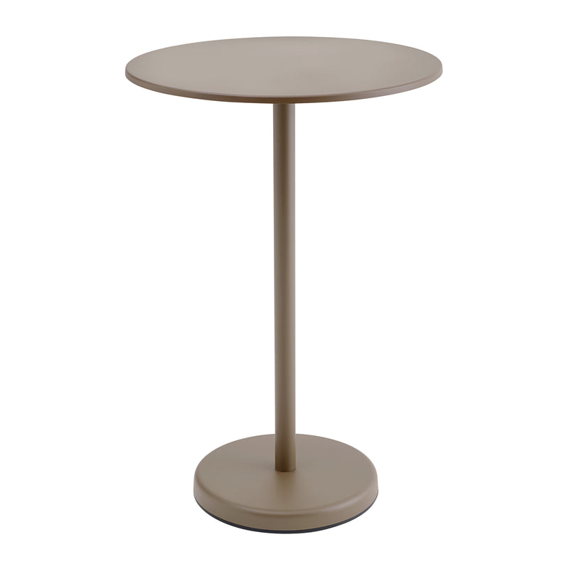 Muuto - Linear Steel Bistrotisch | Ø 70 x H 105 cm / taupe