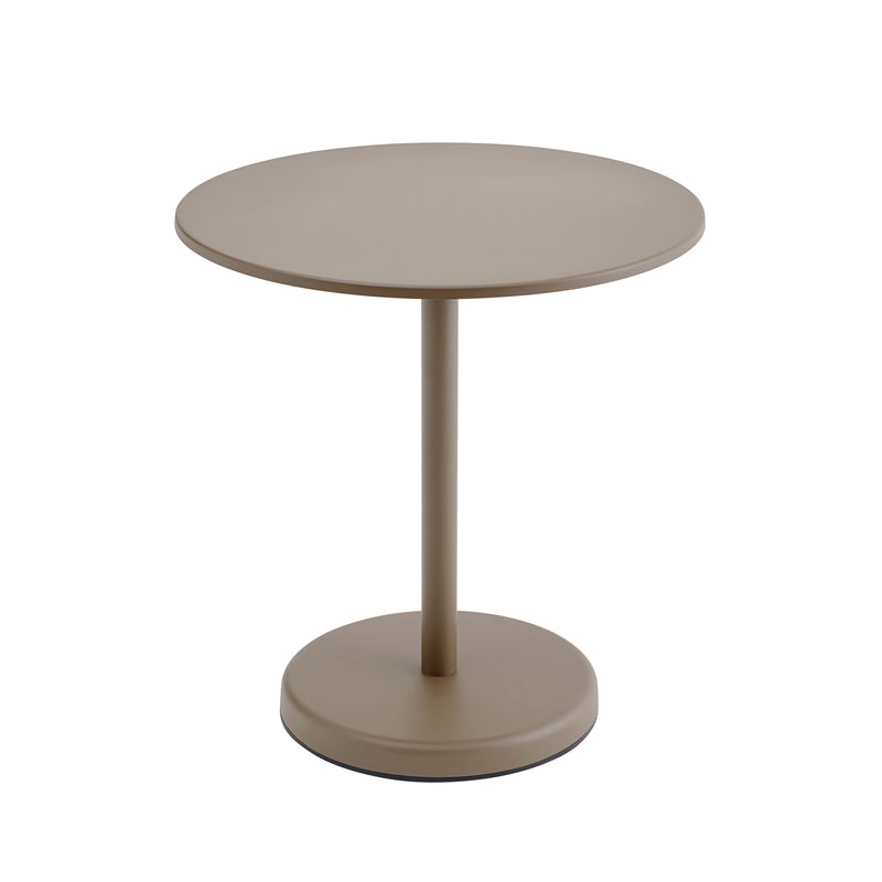 Muuto - Linear Steel Bistrotisch | Ø 70 x H 73 cm / taupe
