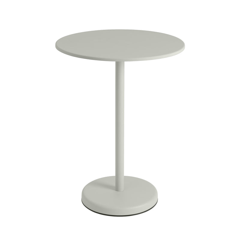 Muuto - Linear Steel Bistrotisch | Ø 70 x H 95 cm / grau
