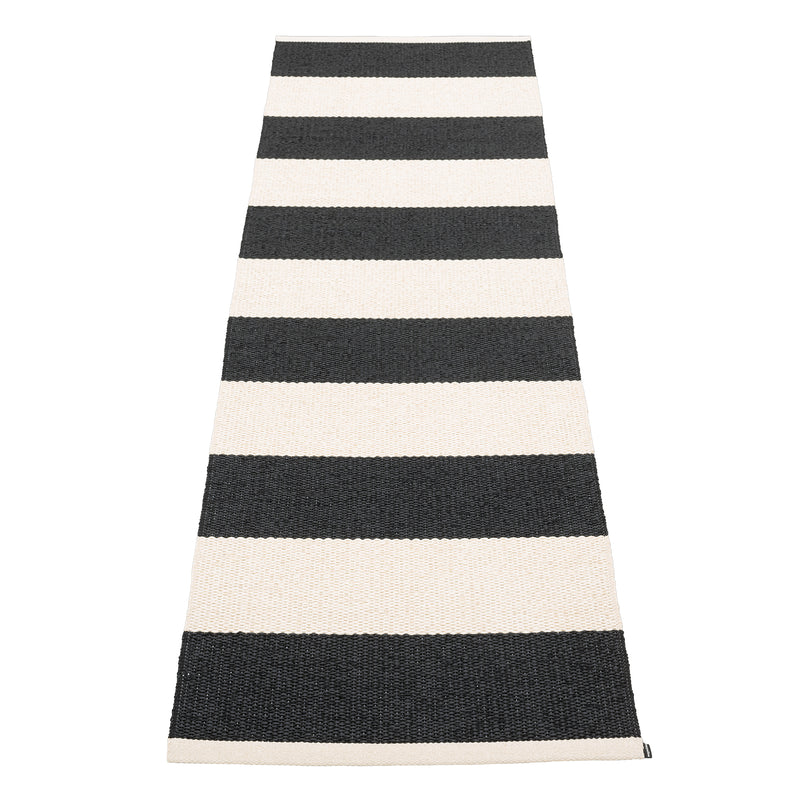 Pappelina - Bob Teppich | 70 x 225 cm / black/vanilla