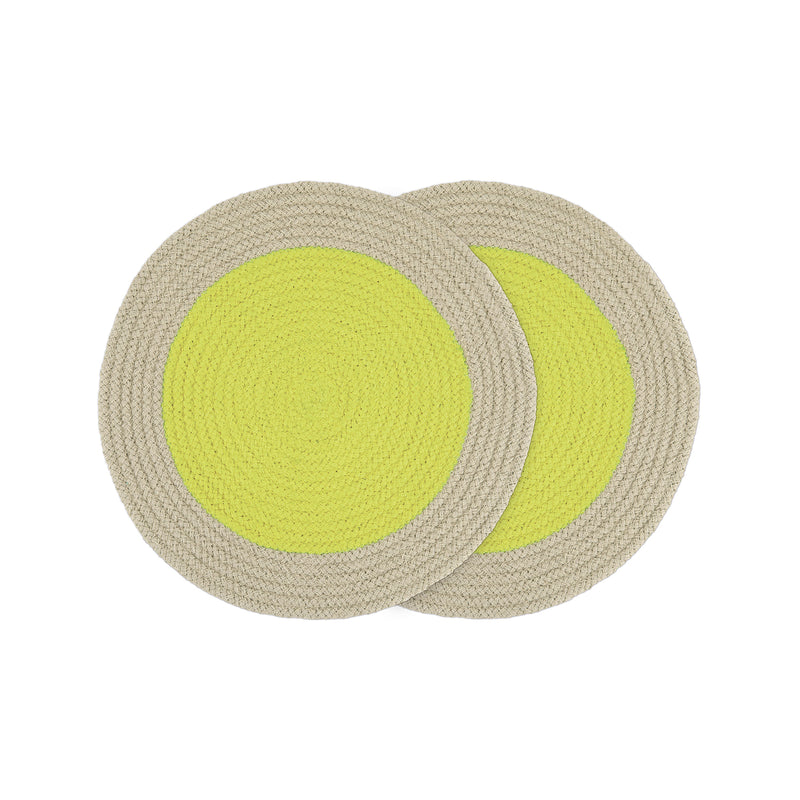 Remember - Baumwoll-Tischsets | lime