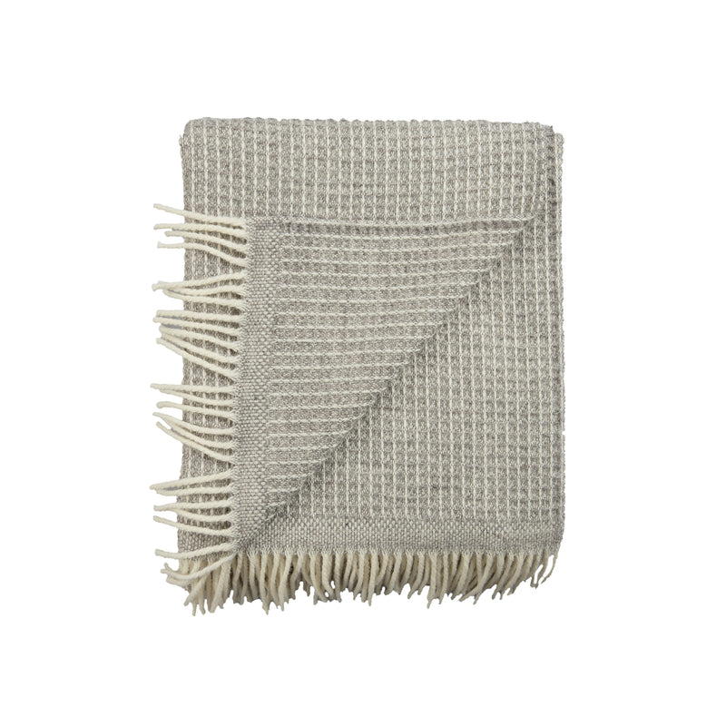Røros Tweed - Vega Wolldecke | grau