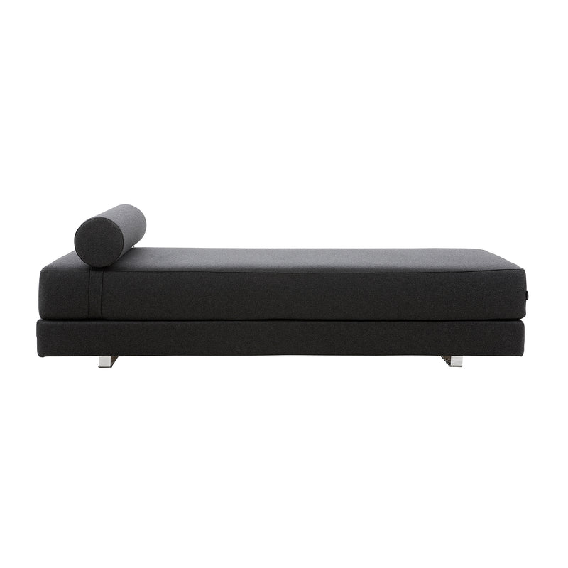 Softline - Lubi Schlafsofa | Filz anthrazit (610) / Kaltschaummatratze