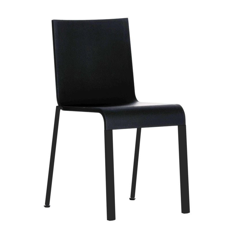Vitra - .03 Stuhl stapelbar | Filzgleiter / schwarz/basic dark