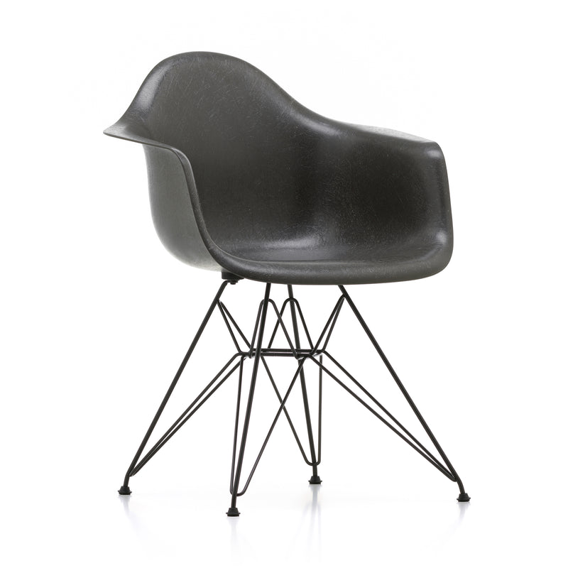 Vitra - Eames Fiberglass Armchair DAR | Eames Elephant Hide Grey / basic dark