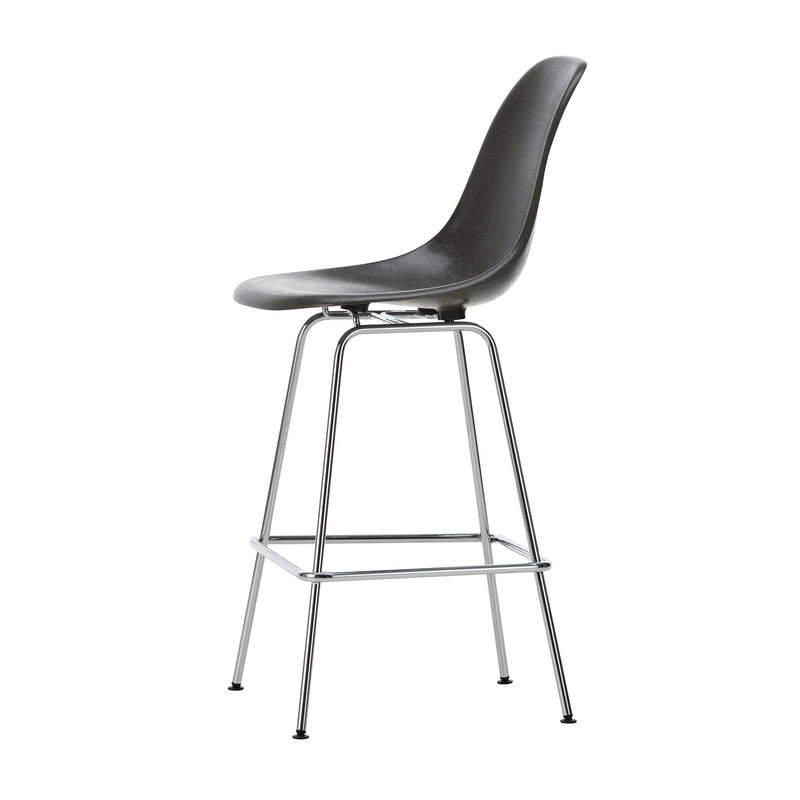 Vitra - Eames Fiberglass Barstuhl | medium / verchromt/elephant hide-grey