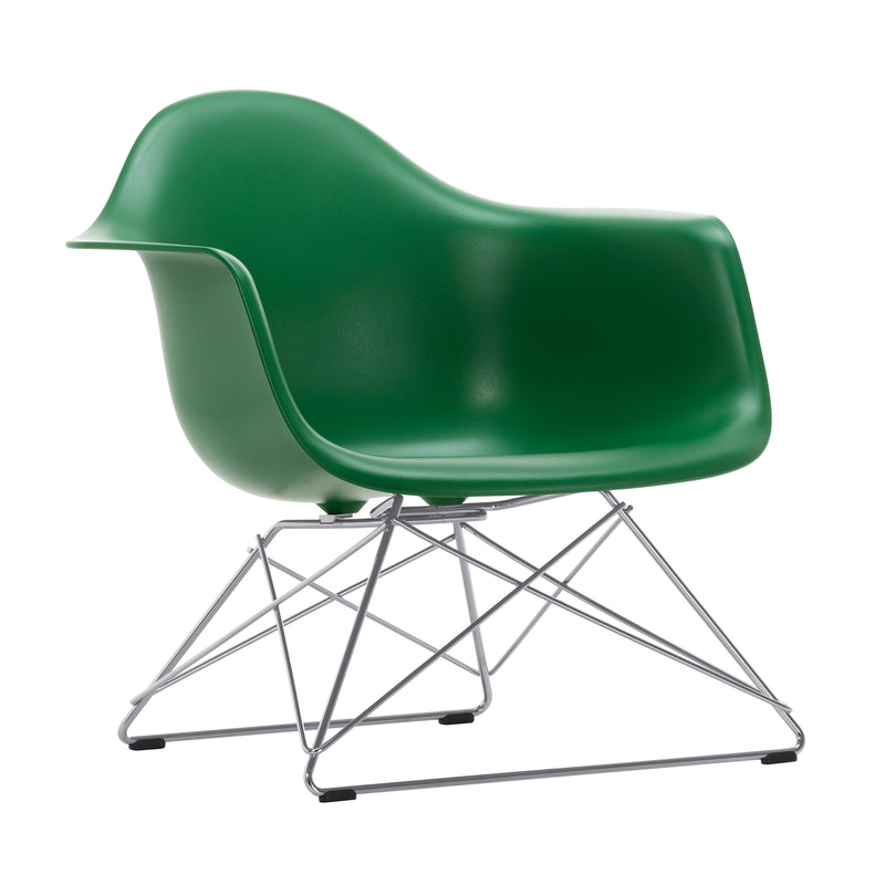 Vitra - Eames Plastic Armchair LAR RE | smaragd RE / verchromt