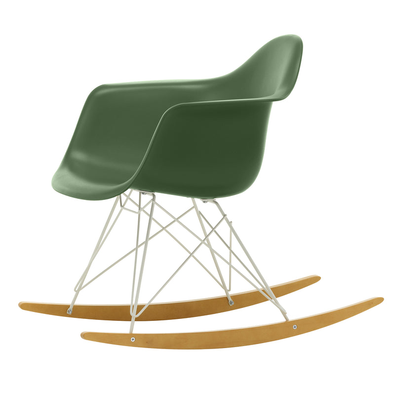 Vitra - Eames Plastic Armchair RAR | Kufen Ahorn gelblich / forest RE / weiß