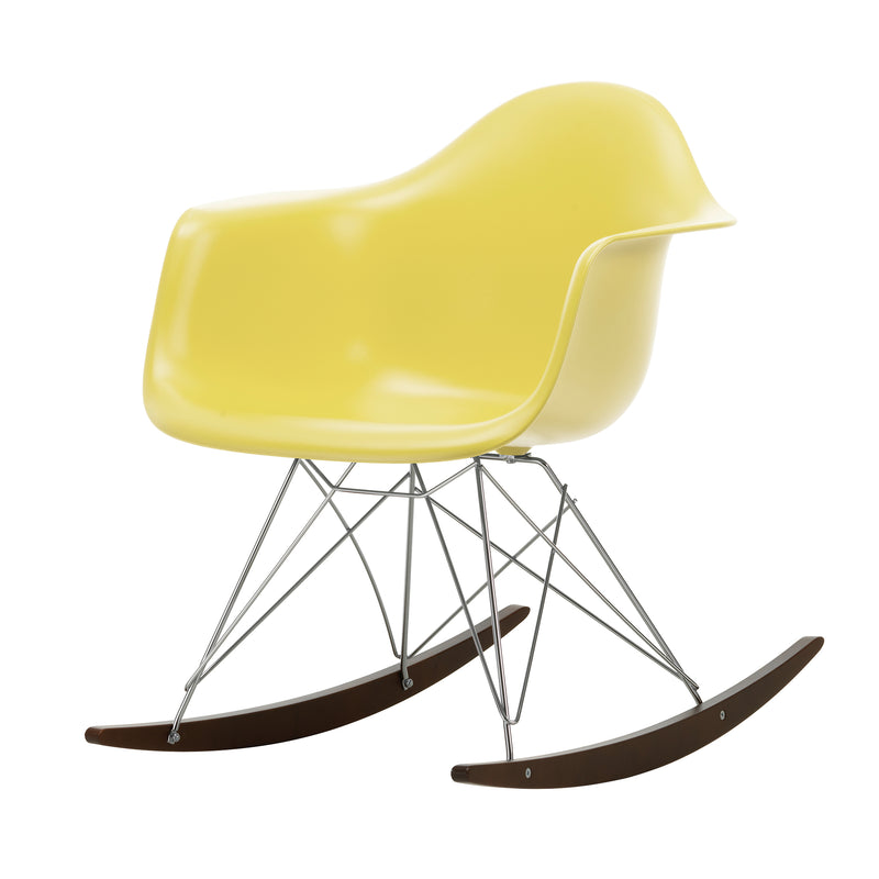 Vitra - Eames Plastic Armchair RAR | Kufen Ahorn dunkel / citron RE / verchromt
