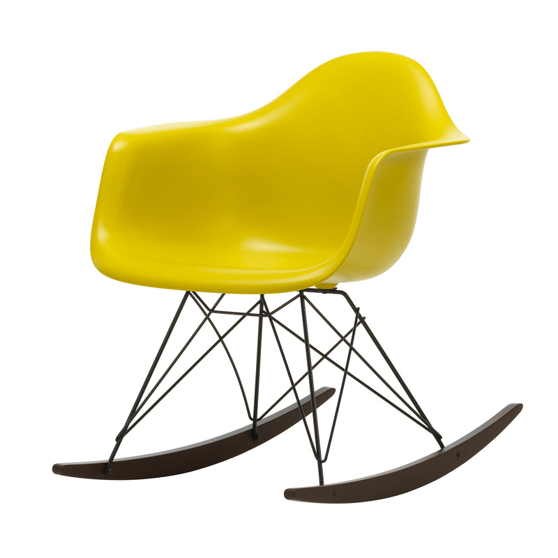 Vitra - Eames Plastic Armchair RAR | Kufen Ahorn dunkel / senf RE / basic dark