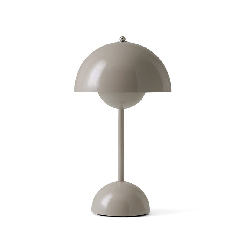 &Tradition - Flowerpot Akku Tischleuchte VP9 | grau-beige