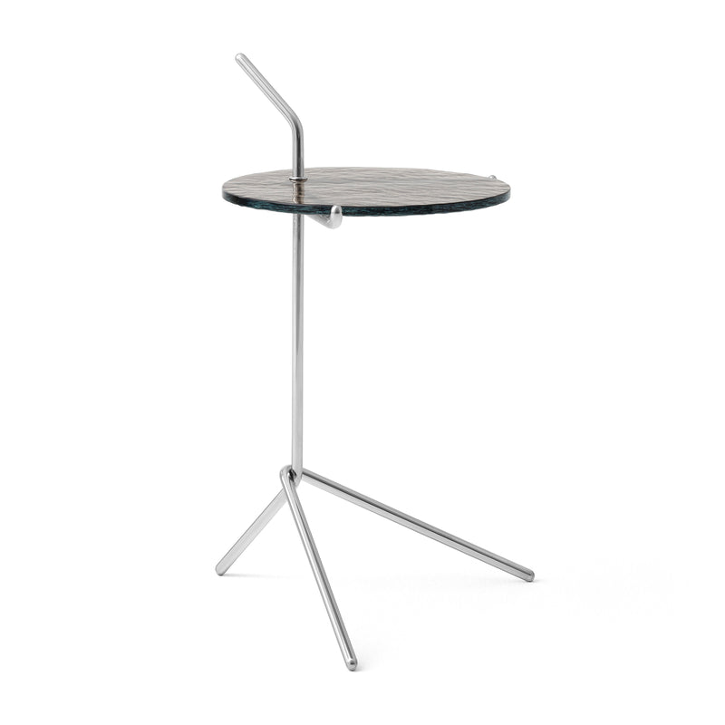 &Tradition - Halten Side Table SH9 | Rauchglas / Edelstahl