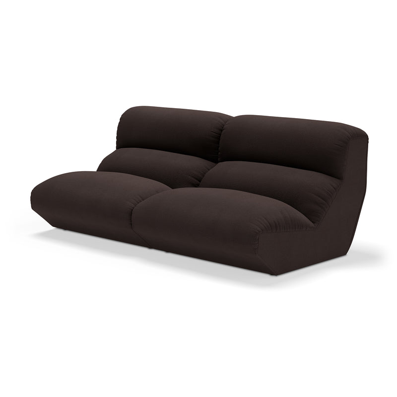 &Tradition - Hi Lo 2-Sitzer Sofa | Kvadrat Vidar 0386 / Braun