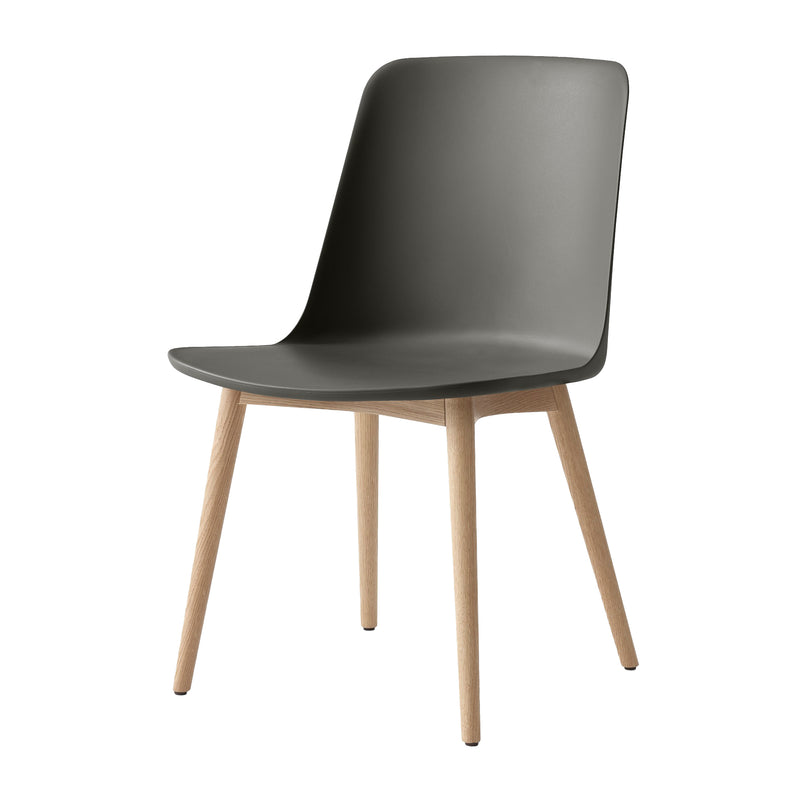 &Tradition - Rely Side Chair HW71 | steingrau / Eiche