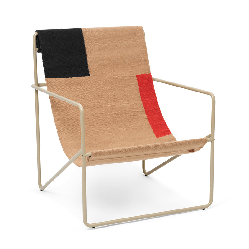Ferm Living - Desert Lounge Chair | cashmere/block