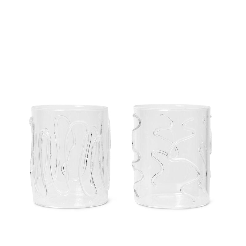 Ferm Living - Doodle Trinkglas | 35 cl