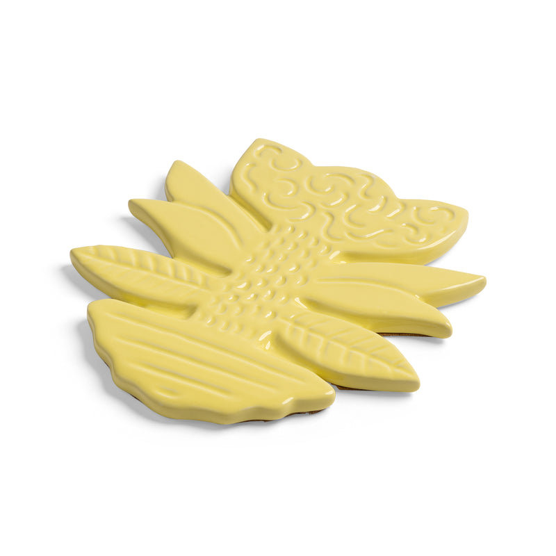 &klevering - Blume Topfuntersetzer | gelb