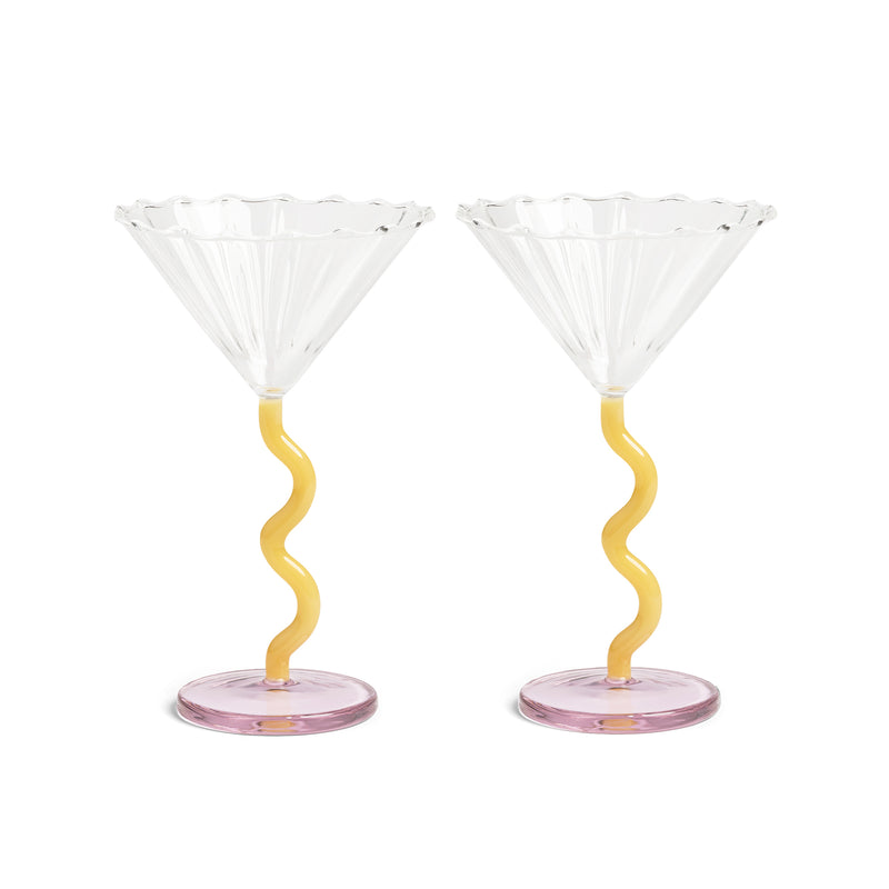 &klevering - Coupe Curve Cocktailglas | caramel
