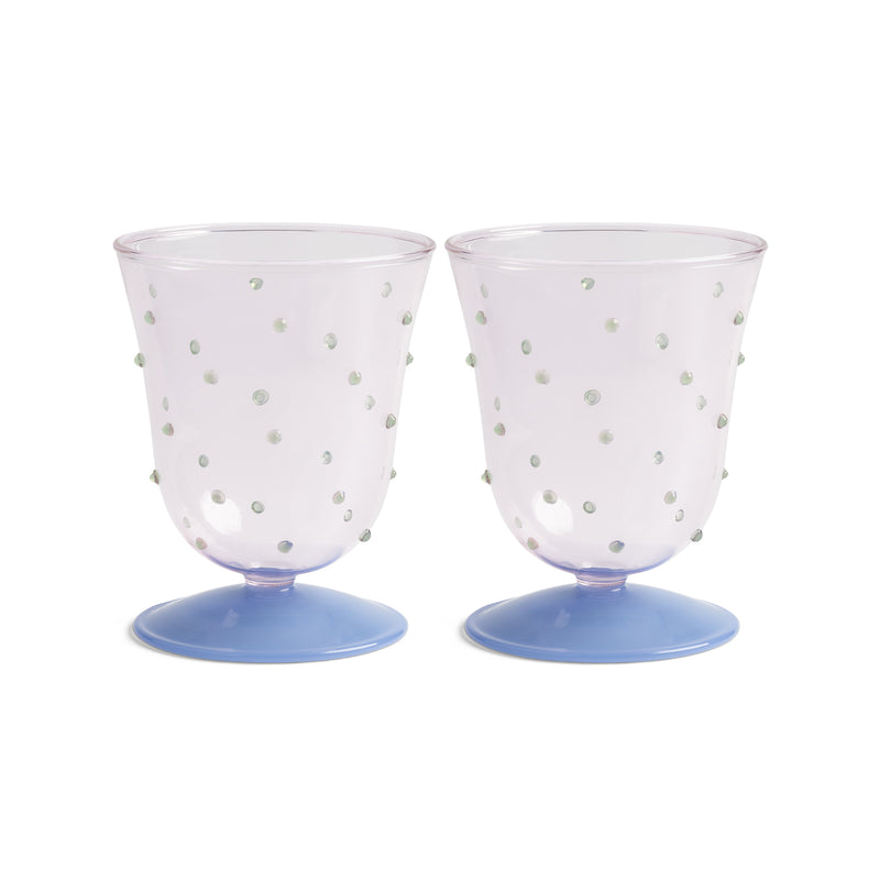 &klevering - Dot Trinkglas | pink