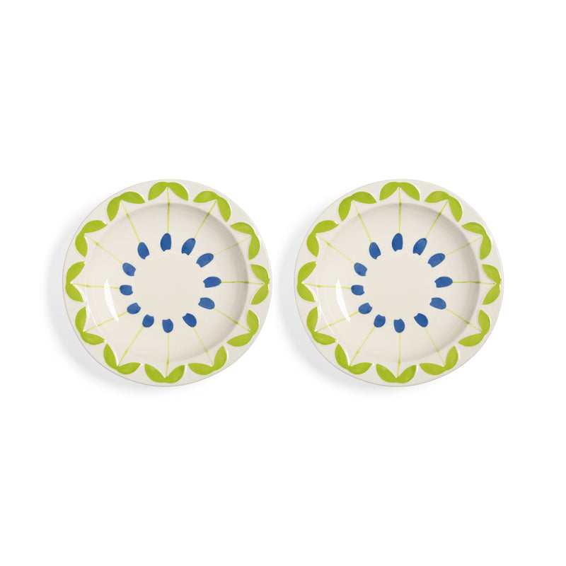 &klevering - Folk Schale (2er-set) | blau